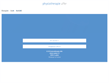 Tablet Screenshot of physio-uffer.ch